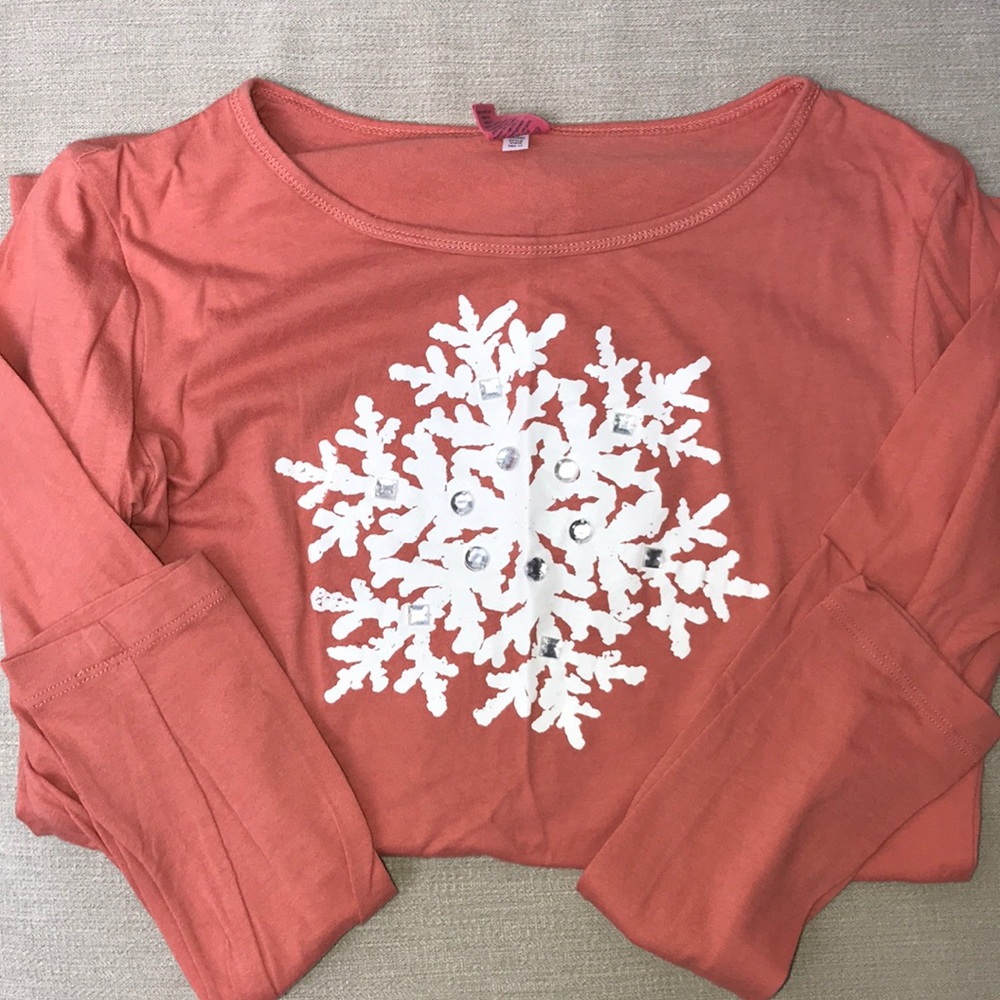 CrewCuts snowflake T - sz 14 kids